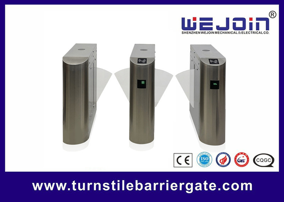 DC Fırçasız Motor Flap Bariyer Kapısı 304 Paslanmaz Çelik 0.6s Çalışma Hızı